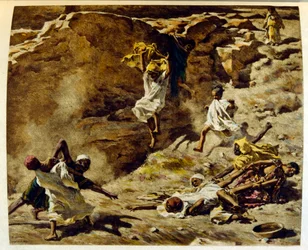 Dinetova ilustrace z knihy "Mirages" Scény z arabského života. 1906. Knihu Mirages, Scenes De La Vie Arab ilustroval Etienne Dinet s komentářem Silmana Ben Ibrahima Bamera. Nasreddine Dinet se narodil jako Alphonse-Etienne Dinet; (1861-1929) byl fren