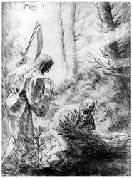 Death of a Woodhewer, c1860-1910 1924.