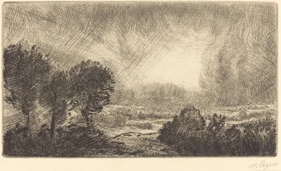 Krajina s Storm Paysage d