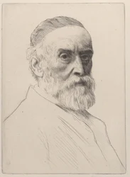 Portrét George Frederic Watts, 1879.