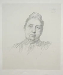 Portrét Madame Kemp, pohled zepředu (3. deska)