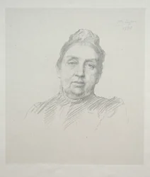 Portrét Madame Kemp, pohled zepředu 3. deska.