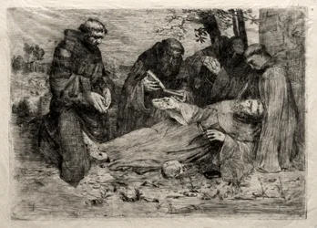 Smrt svatého Františka.