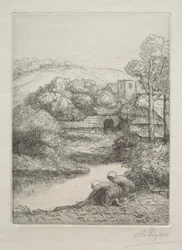 The Washing Place, zvané The Washerwomen (Le Lavoir, Dite "Les Laveuses")