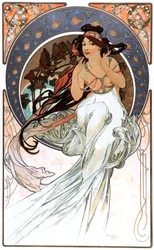 Alegorie hudby, tisk z roku 1898