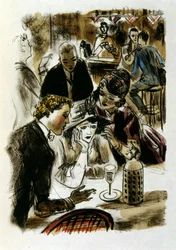 Ilustrace alphonse Muchy ke knize 