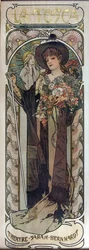 Plakát pro hru Play La Tosca od Victoriena Sardoua, 1899