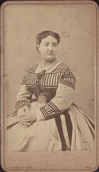 Portrét operní pěvkyně Carlotty Patti 1835-1889.