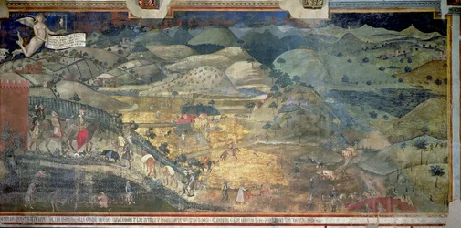 Důsledky dobré vlády na venkově, 1388-40