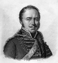 Charles François Lebrun, vévoda z Placentie francouzský politik (1739 až 1824).in „“ Portréty francouzských generálů po vítězstvích a výbojích Francouzů““. Vyryl Ambroise Tardieu v roce 1818. Sbírka Stella.