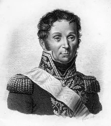 François Etienne Kellermann Fils (1770 až 1835), generál kavalérie. v “Portréty francouzských generálů po vítězstvích a výbojích Francouzů””. Vyryl Ambroise Tardieu v roce 1818. Sbírka Stella.
