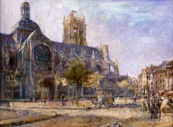 St.Jacques, Dieppe (olej na plátně)