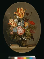 Váza s květinami, cca 1633 (olej na plátně)