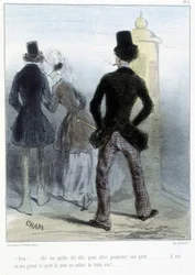 Karikatura - v "" Madeleines"" od Chama, v. 1870-1880