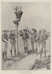 Jamesonovi muži přeřezávají telegrafní dráty