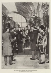 Návštěva královny na Riviéře, příjezd Jejího Veličenstva do Nice