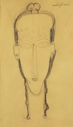 Hlava karyatidy v šatech hlavy, 1911