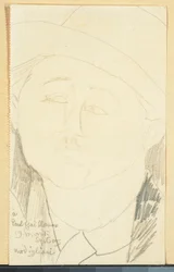 Portrét Paula Guillauma, kolem roku 1916 (tužka na papíře)