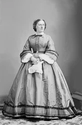 Harriet Lane, kolem roku 1860 (černobílá fotografie)