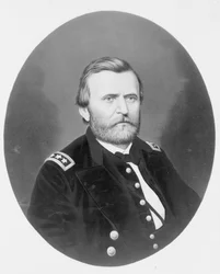 Generálmajor Ulysses S. Grant, kolem roku 1866 (chromolitograf)