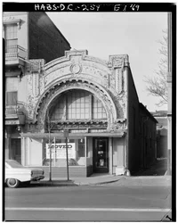 Mount Vernon Theatre, 918 Ninth Street Northwest, Washington, District of Columbia, DC, 30. listopadu 1969 (černobílá fotografie)