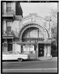 Mount Vernon Theatre, 918 Ninth Street Northwest, Washington, District of Columbia, DC, 30. listopadu 1969 (černobílá fotografie)