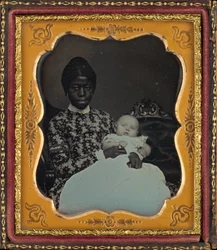 Portrét ženy s dítětem, 1853 (fotografie)