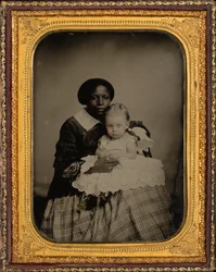Portrét ženy s dítětem,c. 1860 (foto)