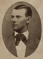 Portrét psance Jesseho Jamese (1847-1882), (foto kabinetu)