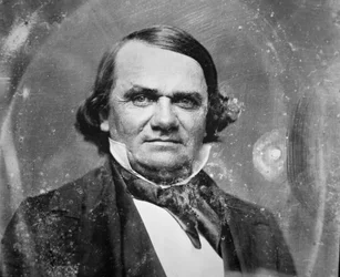 Stephen A. Douglas (1813-61) (černobílá fotografie)
