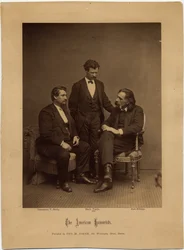 The American Humorists, skupinový portrét George M Baker, Boston (foto alba)