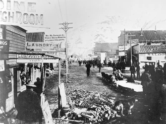 Zlatá horečka Yukon-Klondike, Dawson City