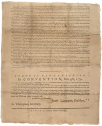 Deklarace práv a žádost vlády pro stát New Hampshire, 1779