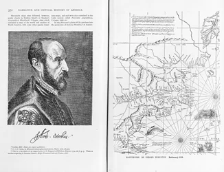 Abraham Ortel Oretelius (1527-98) a jeho mapa světa z roku 1569, ilustrace z 