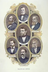 American Railroad Kings (barevné lito)