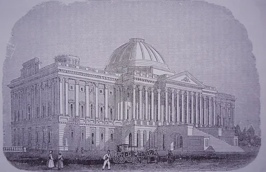 Capitol Building, Washington DC, USA, c.1848 (rytina)