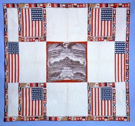 Centennial quilt, Massachusetts, 1876 (bavlna)