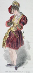 Charlotte Cushman (1816-76) v kostýmu jako Romeo, 1851