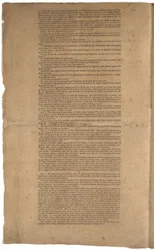 Ústava, první tisk, vytištěno společností Dunlap & Claypoole, 17.–19. září 1787 (viz také GLC 695933, GLC 695935 & GLC 695936)
