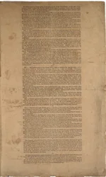 Ústava, první tisk, vytištěno společností Dunlap & Claypoole, 17.–19. září 1787 (viz také GLC 695933, GLC 695934 & GLC 695936)