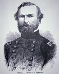 Generál George H. Thomas (1816-70) (rytina)