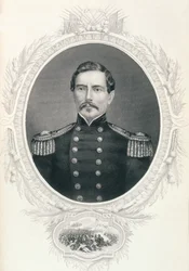 Generál Pierre Gustave Toutant Beauregard, z knihy "The History of the United States", svazek II, autor Charles Mackay