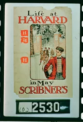 Život na Harvardu, plakát propagující květnové vydání časopisu Scribners Magazine