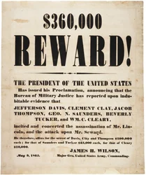 Odměna za atentát na Lincolna, 9. května 1865