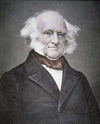 Martin van Buren (1782-1862) (barevná rytina)