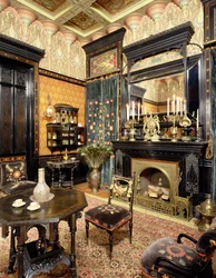 Maurský kuřácký salón, dům Johna D. Rockefellera, kolem roku 1864-81