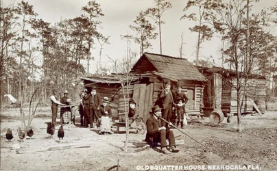 Old Squatter House poblíž Ocala, Florida, c.1880s