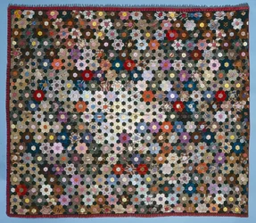 Optická květinová puzzle deka, 1854 (hedvábí)