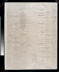 Stránka z Chicago Tribune, 11. října 1871 (novinový tisk)