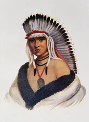 Petalesharro, a Pawnee Brave, ilustrace z 